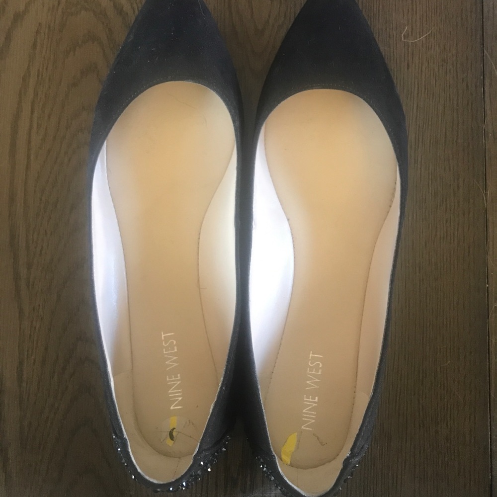 Nine West black flats